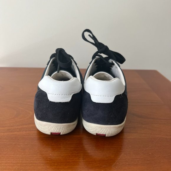 Navy Blue Nylon and Suede Prada Sneakers with Navy Laces Size EU 37 - Picture 6 of 7